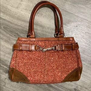 Y2K Tweed Vintage Coach Satchel Purse
